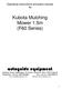 Kubota Mulching Mower 1.5m (F60 Series)