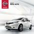 TECHNOLOGY BY YOUR SIDE NEW NISSAN NOTE