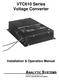 VTC610 Series Voltage Converter. Installation & Operation Manual