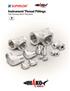 Instrument Thread Fittings High Technology Valve & Fitting Series