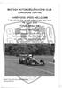 BRITISH AUTOMOBILE RACING CLUB YORKSHIRE CENTRE HAREWOOD SPEED HILLCLIMB FINAL RESULTS