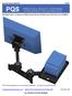 Wall Mount with 2-8 arms, a 75/100mm Screen Pan and Tilt Head, and a Flat Printer Tray PN 80003