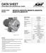 DATA SHEET 6K151CT2, 6K151CT4, 6K201CT2, 6K201CT4, 6K301CT4, 6K401CT4 OPEN IMPELLER CENTRIFUGAL PUMPS. Stainless Steel Models: SPECIFICATIONS FEATURES