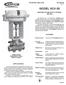MODEL SCV-30 SCV-30-TB TECHNICAL BULLETIN SANITARY GLOBE-STYLE CONTROL VALVES FEATURES APPLICATIONS. ISO Registered Company