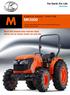 M MK5000. Meet the brand new tractor that takes on as many tasks as you do. KUBOTA DIESEL TRACTOR