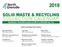 SOLID WASTE & RECYCLING COLLECTION CALENDAR. Questions:   OR ext Authorized Bag Tag Vendors