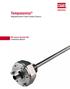 Temposonics. Magnetostrictive Linear Position Sensors. MH-Series Flexible MH Installation Manual