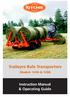 Traileyre Bale Transporters. Models 1496 & Instruction Manual & Operating Guide