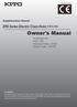 Owner's Manual. ER2 Series Electric Chain Hoist (7.5t to 20t) Supplementary Manual