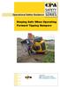 Staying Safe When Operating Forward Tipping Dumpers