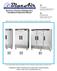 Reach ins, Freeezers & Refrigerators Installation & Operation Manual