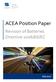 ACEA Position Paper. Revision of Batteries Directive 2006/66/EC