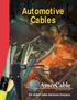 Automotive Cables. The Global Cable Solutions Company