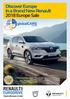 Discover Europe in a Brand New Renault 2018 Europe Sale
