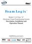 FoamLogixTM. Model 2.1A Class A Electronic Foam Proportioning System Description, Installation and Operation Manual