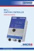 MIC5 IGNITION CONTROLLER OPERATING MANUAL