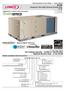 Energence Ultra-High Efficiency Rooftop Units 60 HZ ASHRAE 90.1 COMPLIANT