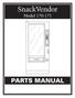 Snackvendor Models Parts Manual