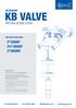 kb valve 2 (50)HF 2½ (65)SF installation guide aylesbury For valve sizes (DN):