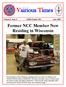 Volume 8, Issue 6 CORSA Chapter 982 June 2009 Former NCC Member Now Residing in Wisconsin