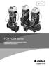 50 Hz. FCH-FCTH Series VARIABLE SPEED IN-LINE CIRCULATOR PUMPS DIMENSIONS AND WEIGHTS