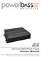 Owners Manual. Autosound Series Power Supply APS-100 APS-100X