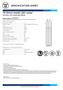 SPeCIFICATION SHeeT. T8 Direct Install LeD Lamp. Specifications. Physical Characteristics