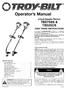 TB575SS TB525CS. 4-Cycle Gasoline Trimmer SAVE THESE INSTRUCTIONS