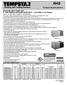 RHS. Product Specifications. PACKAGE HEAT PUMP UNIT R 410A SINGLE PACKAGE ROOFTOP TONS (1 & 3 Phase)