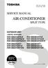 AIR-CONDITIONER SERVICE MANUAL SPLIT TYPE R410A OUTDOOR UNIT