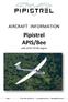 AIRCRAFT INFORMATION. Pipistrel APIS/Bee. with Hirth F33 BS engine. Page 1 MAY 2012, Revision 01