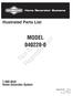 Illustrated Parts List. Reproduction MODEL Not for. 7,000 Watt Home Generator System