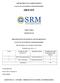 DEPARTMENT OF FASHION DESIGN FACULTY OF SCIENCE AND HUMANITIES SRM IST TIME TABLE LESSON PLAN SRM INSTITUTE OF SCIENCE AND TECHNOLOGY