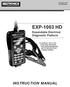 EXP-1003 HD INSTRUCTION MANUAL. Expandable Electrical Diagnostic Platform