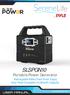 SLSPGN10. Portable Power Generator. Rechargeable Battery Pack Power Supply Solar Panel Compatible (40,800mAh Capacity)