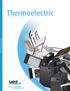 Thermoelectric SOLUTIONS.   Innovative Technology for a Connected World