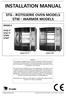 INSTALLATION MANUAL STG - ROTISSERIE OVEN MODELS STW - WARMER MODELS