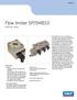 Flow limiter SP/SMB10 Dual flow series