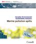 Canadian Environmental Sustainability Indicators. Marine pollution spills