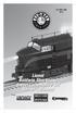 /12. Lionel Baldwin Sharknose Diesel Locomotive Set Owner s Manual. Featuring