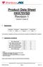 Product Data Sheet HKK70VSD Revision 1 (Variant Code E)