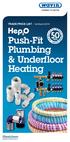 TRADE PRICE LIST - 1st March Push-Fit Plumbing & Underfloor Heating