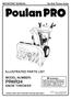 PR6R24 ILLUSTRATED PARTS LIST MODEL NUMBER: SNOW THROWER