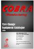 Tyre Change Equipment Catalogue 2016