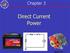 Chapter 3. Direct Current Power. MElec-Ch3-1
