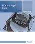 EC Centrifugal Fans. Product overview