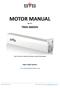 MOTOR MANUAL. Rev 9.2 TRSX-36024V. Note: Check our website for the latest version of this manual. Super Target Systems.