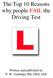 The Top 10 Reasons why people FAIL the Driving Test