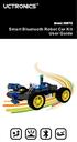 Model: K0072. Smart Bluetooth Robot Car Kit User Guide