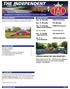 THE INDEPENDENT. Newsletter for Twickenham Auto Club in Huntsville, Alabama. - Milton Frank Stadium. - John Hunt Park.